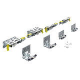 Комплект фурнитуры TopLine XL, 3 двери, STB19/17мм, толщина двери 22-30 мм, 80 кг (9275785)