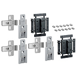 Комплект 3 средних петель WingLine L, с регулировкой, цвет серый (9339496)