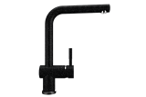 Смеситель кухонный с прямым изливом, цвет черный (ES-012-308)