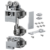 Комплект фурнитуры WingLine L 25 кг, HEAVY, с функцией самозакрывания, цвет серый, правый (БЕЗ ПЕТЕЛЬ) (9339344)