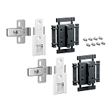 Комплект 2 средних петель WingLine L, с регулировкой, цвет белый (9339493)