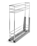 Корзина кухонная в базу 150 мм, на шариковых направляющих 45 мм с доводчиком в нижнюю базу (BK150/NKS)