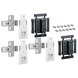 Комплект 3 средних петель WingLine L, с регулировкой, цвет белый (9339498)