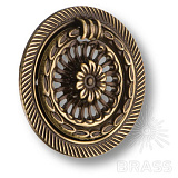 Ручка кольцо на подложке классика, старая бронза  (15.250.52.04)