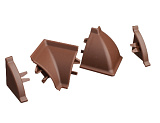Комплект для плинтуса Rehau 113 коричневый 96116 (альмандин) (13551361023)