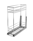 Корзина кухонная в базу 200 мм, на шариковых направляющих с доводчиком в нижнюю базу (BK200/NKS)