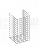Корзина для белья откидная, белый 235х435х230 мм (КО.235*435.01)