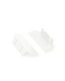 Комплект заглушек для С-образной врезной профильной ручки Schuco, цвет белый (Ca/C/Sh/W)