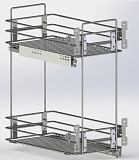 Сетка в базу 300 мм, крепление снизу или по диагонали с напр. Quadro Silent Hettich, 260x450x530 мм (10.05.03.1.1.1)