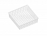 Корзина сетчатая белая 120x450x450 мм (321 544 006-41.01СБ)