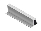 Nova, Торцевой профиль ручки, матовый хром, 5,4 м, анод. (NB0448.VP540.SLMAN.CJ)