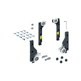 Комплект фурнитуры SlideLine M БЕЗ ДЕМПФЕРА, 30 кг, на 1 дверь (9156339)