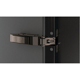 Петля Sensys 8638I ALU, угол 95°, чашка TA32, накладная, B12,5, черный обсидиан (9091744)