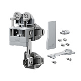 Комплект фурнитуры WingLine L 12 кг, LIGHT, с функцией самозакрывания, цвет серый, правый (БЕЗ ПЕТЕЛЬ) (9339389)