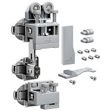 Комплект фурнитуры WingLine L 25 кг, HEAVY, с функцией самозакрывания, цвет серый, левый (9339352)